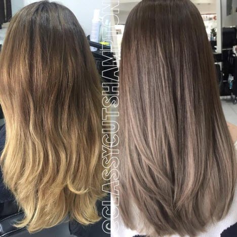Брондирование волос: фото до и после