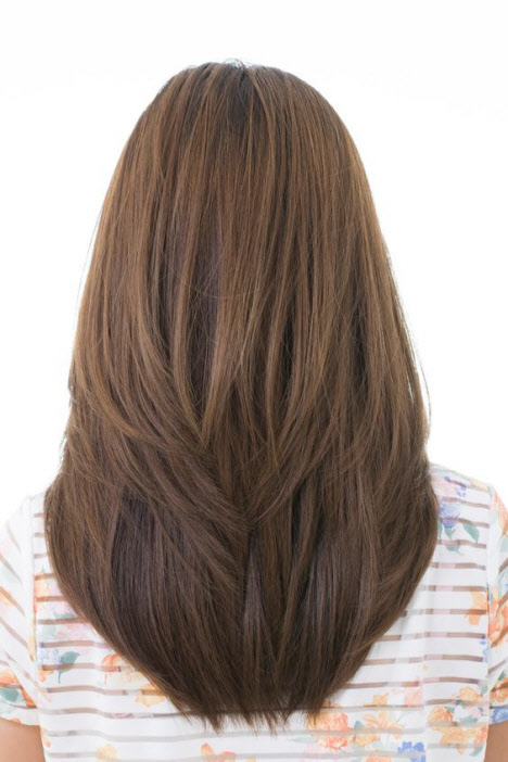 Стрижки для густых волос на длинные волосы