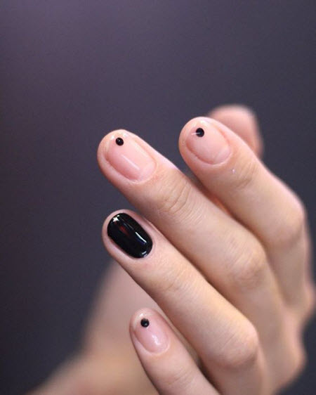 Дизайн ногтей с точками