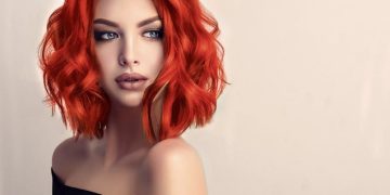 Как покрасить волосы средней длины в красный