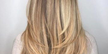 U-образная стрижка на длинные волосы